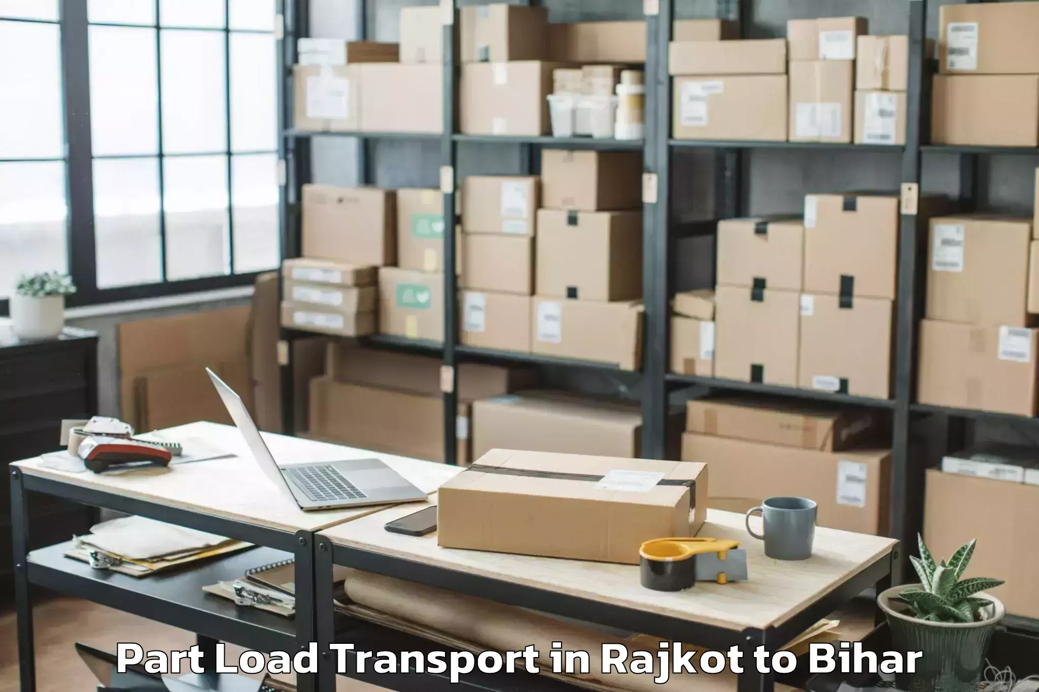 Top Rajkot to Narhat Part Load Transport Available